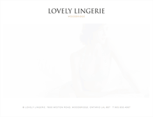 Tablet Screenshot of lovelylingerie.ca